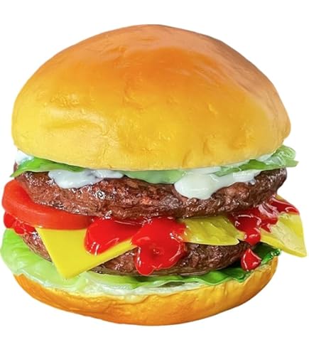 Amazon.co.jp: ハンバーガー フェイクフード 全高8cm×全幅11cm 日本製